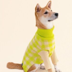 Cozy Lime Green Dog Sweater